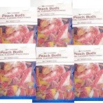 PEACH BUD CANDY 6- ( 5-OZ  BAGS PACK)